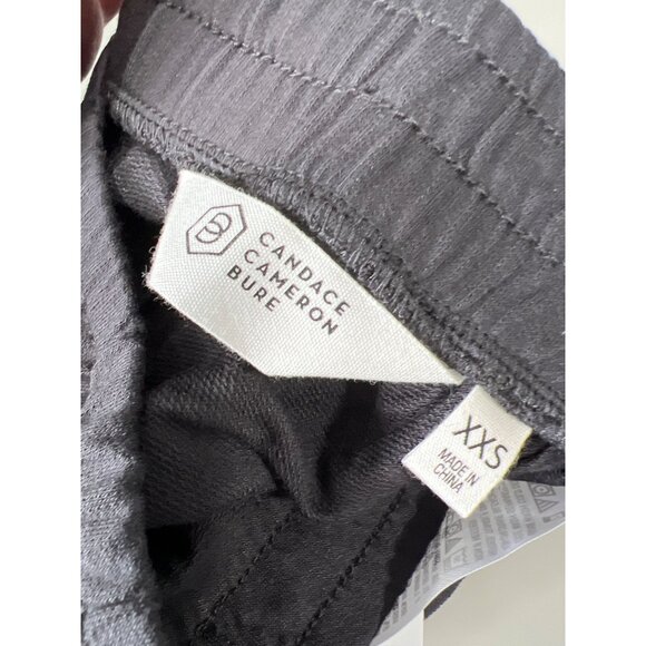 Candace Cameron Bure The Malibu Lounge Regular Jogger Black Grey Solid XXSmall - Picture 3 of 6